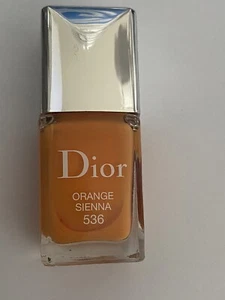 Dior Nail Polish Vernis 536 Orange Sienna Gel Shine Nail Lacquer Varnish NEW - Picture 1 of 4
