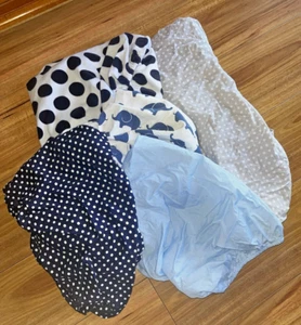 Bulk Lot of 5 Bassinet Fitted Sheets. bubba Blue and Peanut shell, Excellent co - Picture 1 of 4