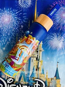2022 Disney Parks Pandora World Of Avatar Water Bottle Tumbler Faux Bamboo - Picture 1 of 3