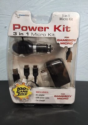 Dream Gear Power Kit Game Boy Micro 3 en 1 Cargador Set Ac/usb/Cargador Nuevo Foto 1 de 4