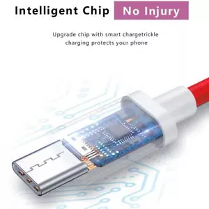 For Oneplus Nord N10 Warp Charge Type-C Dash Cable Fast W Charger Access 6A D8B5 - Picture 1 of 10