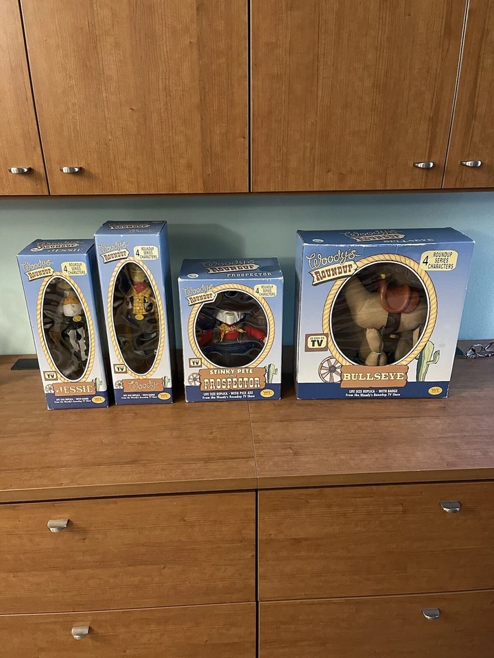 Rare/Set Of 4 Disney Toy Story Figurines/Woody Jessie Stinky Pete Bullseye 2’ - Image 1 of 4