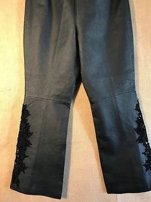 Cuero Roaman talla 14W cintura 29” talla 11.5” entrepierna 29.5” forro negro polies Foto 1 de 4