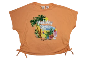 Emma Jayne x H&M Girls Top T-shirt 8 9 10 Y Sequin Island Palm Beach Holiday  - Picture 1 of 8