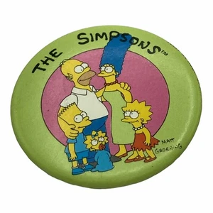 Los Simpson Pinback Pin Botón Programa de TV De Colección 1989 Dibujos Animados 20th Century Fox - Imagen 1 de 4