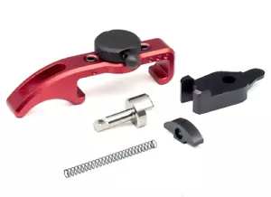 TTI Airsoft EXTENDED Charging Handle Selector AAP01 CNC KIT RED ROSSO AIRSOFT - Foto 1 di 1