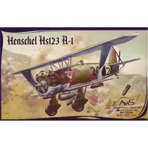 Henschel Hs123 A-1 - Plastic Model Kit Aircraft Scale 1:72 Avis 72004 - Picture 1 of 12