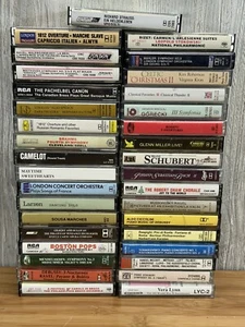 Classical Cassette Tapes Lot Of 35 Vintage Tapes CRo2 DGG Philips Various Title - Picture 1 of 13