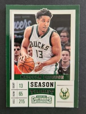 2017-18 Panini Contenders Draft Picks Season Ticket #38 Malcolm Brogdon Bucks - Image 1 of 2