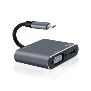 USB-C to HDMI / VGA / USB 3.0 / DP USB 3.1 Charging Port Converter Adapter 4K - Picture 1 of 9