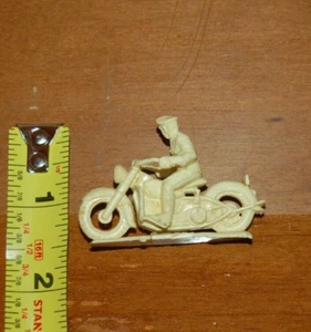 Marx Shopping Center Marxville Airport Motorrad mit Fahrer Figur Vintage 60er Jahre - Bild 1 von 6