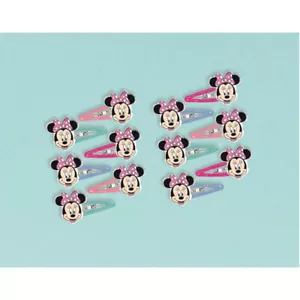 Paquete de 12 pinzas para el cabello de Minnie Mouse para niñas joyas suministros para fiestas - Imagen 1 de 1