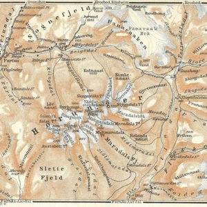 Die Horunger - Norvège Suède Europe - Carte ancienne 1914 - Bild 1 von 2