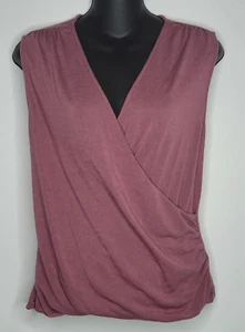 Athleta Womens Sz XS Breezy Wrap Tank Top Tawny Rose Pink Modal Blend Sleeveless - Picture 1 of 4