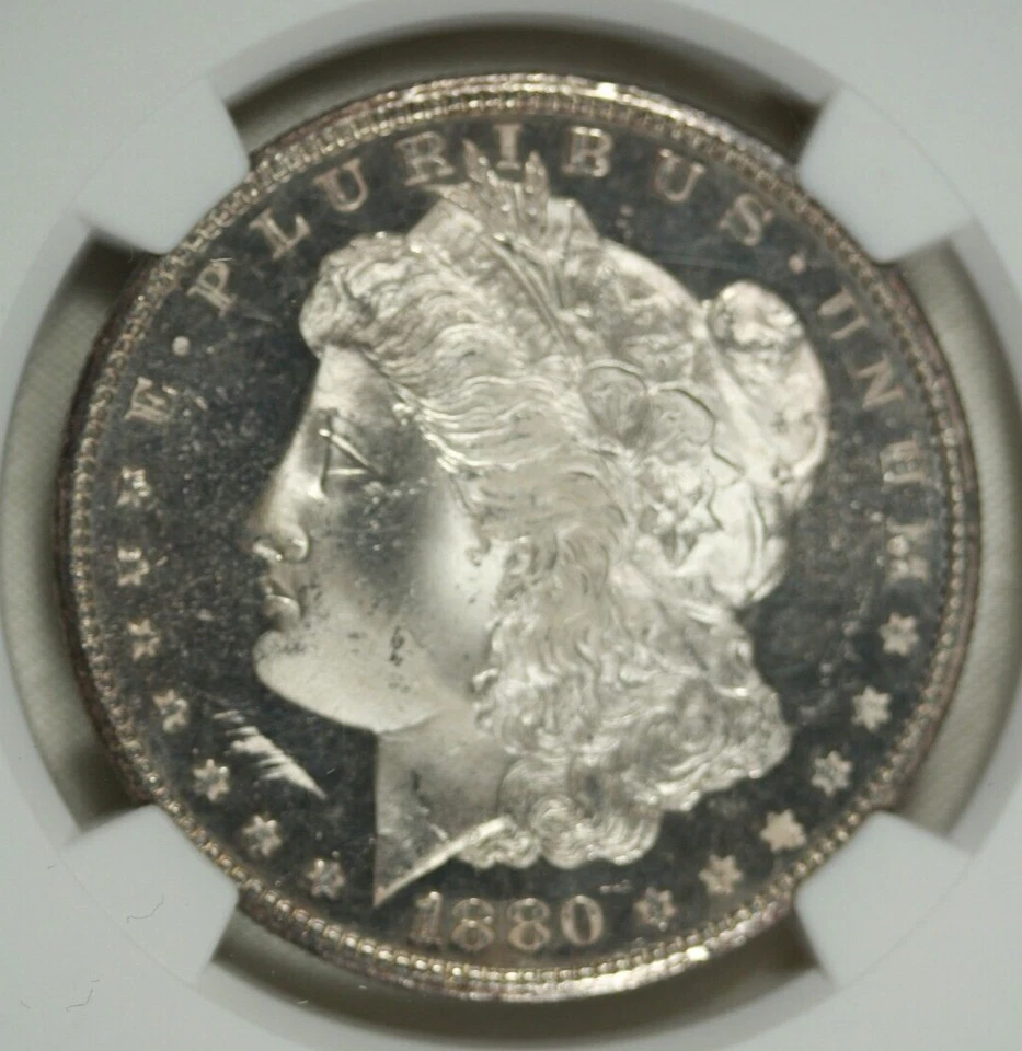 1880-S Morgan Dollar. NGC MS62 DPL Deep Mirror. attractive.. - Image 1 of 4