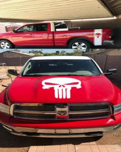 Skull Truck Bed stripe Decals & Large Hood graphic fits Dodge ford chevy Toyota - Picture 1 of 12