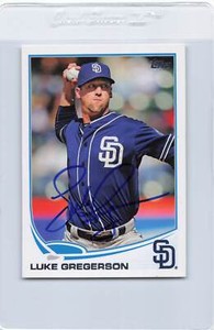 2013 Topps #US112 Luke Gregerson Padres Signed Auto *J3693