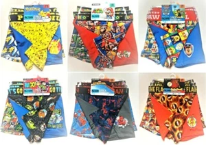 Boys Underwear 3pk Boxer Briefs Pikachu Flash Batman Paw Patrol Justice League - Picture 1 of 26
