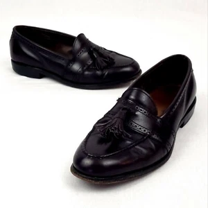 Allen Edmonds Shoes 👞 Mens 9 Harvard Brown Leather Tassel Moc Toe Loafer 👞 - Picture 1 of 10