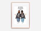 A4 Best Friend Bff Friendship Wall Print/sign Unique Personalised Keepsake Gift