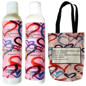 Kelly And Brandon Biotin Shampoo & Conditioner Set For Hair Growth W Free Tote - Picture 1 of 8