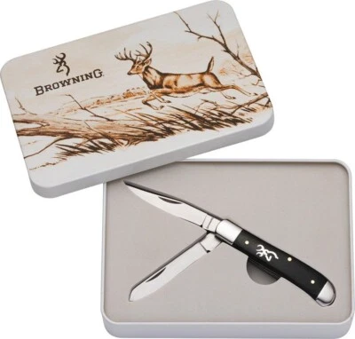 Navaja de Bolsillo Browning Trapper en Cola Blanca Regalo Lata 2024 Foto 1 de 3