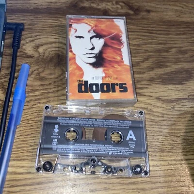 THE DOORS Original Soundtrack Recording Cassette 1991 Elektra 61047-4 - Image 1 of 3