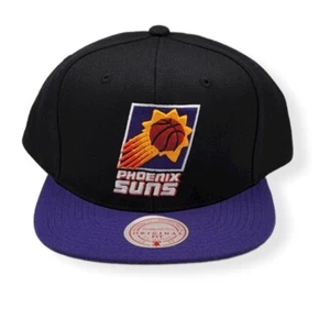 Mitchell & Ness Phoenix Suns Core Basic Black/Purple Adjustable Snapback Hat Cap - Picture 1 of 6