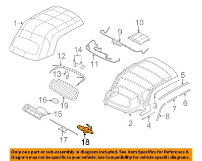 Componentes de cubierta CHRYSLER OEM 05-08 PT Cruiser - Captura 5127340AA Foto 1 de 2