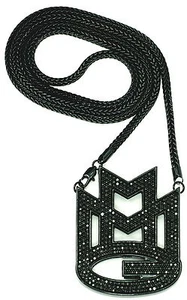 MMG Necklace New Pendant With 36 Inch Franco Style Chain  - Picture 1 of 10