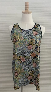 Ann Taylor Loft ärmelloses mehrfarbiges Damen-Tanktop Paisley Blumenmuster Medium - Bild 1 von 6