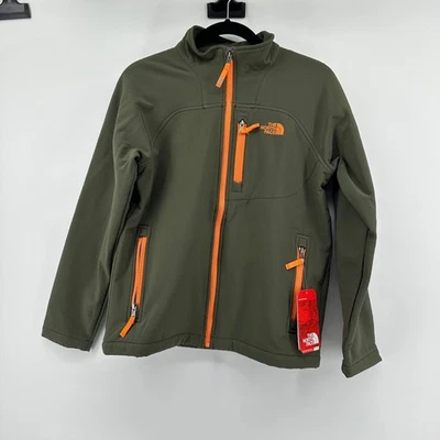 The North Face Shellrock Jacket Youth L 14/16 Forest Night Green Orange Full Zip - Image 1 of 4