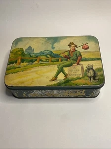 Vintage 5 MILES TO LONDON St. Paul's Cathedral In London Bensons Toffee Tin Box - Picture 1 of 13