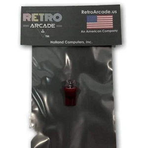 Pinball replacement bulb LED 6.3 volt AC, 555 clear wedge base T10 Concave Red - Picture 1 of 1