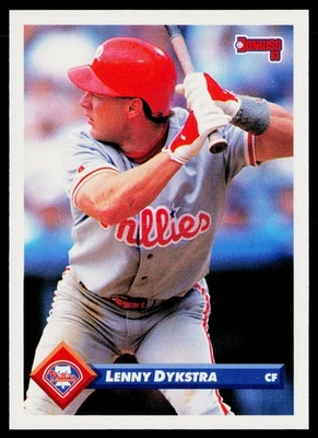 1993 Donruss #544 Lenny Dykstra Philadelphia Phillies - Image 1 of 2