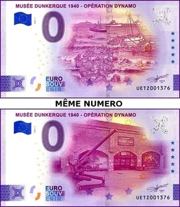 UETZ / MUSEE DUNKERQUE 1940 / BILLETS 0 € / NULL EURO-SCHEIN / 2025-1 - 2025-2 - Picture 1 of 1