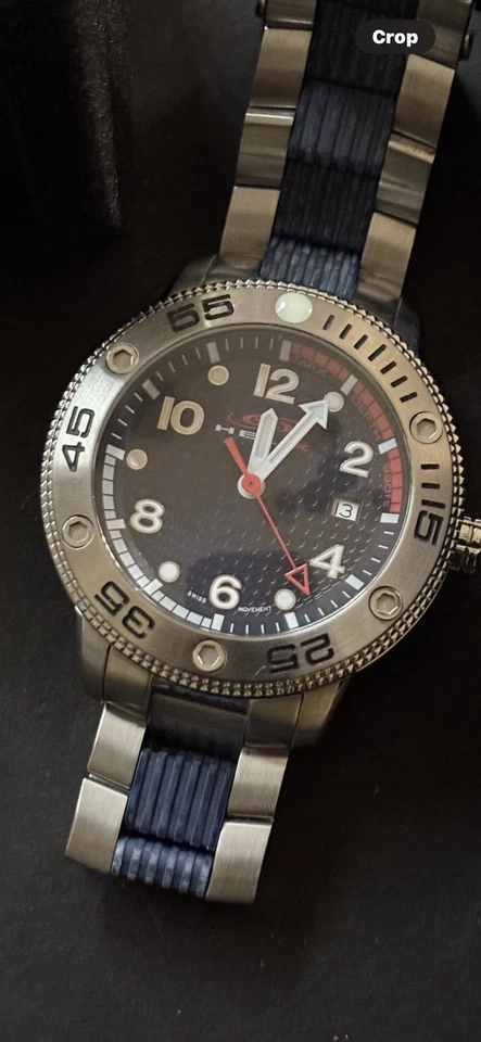 HELIX 男式 OKTO 瑞士 300M 潜水手表 全新 银色 蓝色 - S 水晶 — 第 1/4 张图片