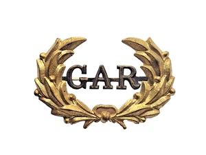 Antikes GAR MÜTZENABZEICHEN ANSTECKNADEL GROSSE ARMEE DER REPUBLIK Bürgerkrieg Ära 2,5" - Bild 1 von 6