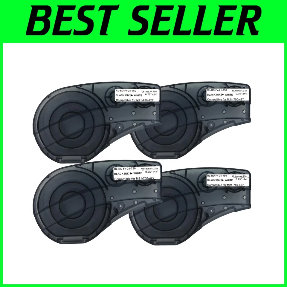 Cinta de etiquetas de vinilo translúcido M21-750-427 - Ideal para organización de cables y alambres Foto 1 de 4