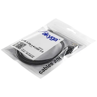Akyga USB-Kabel   USB-A Stecker, USB-Micro-B 3.0 Stecker 0.50 m Schwarz  AK-U... - Bild 1 von 4