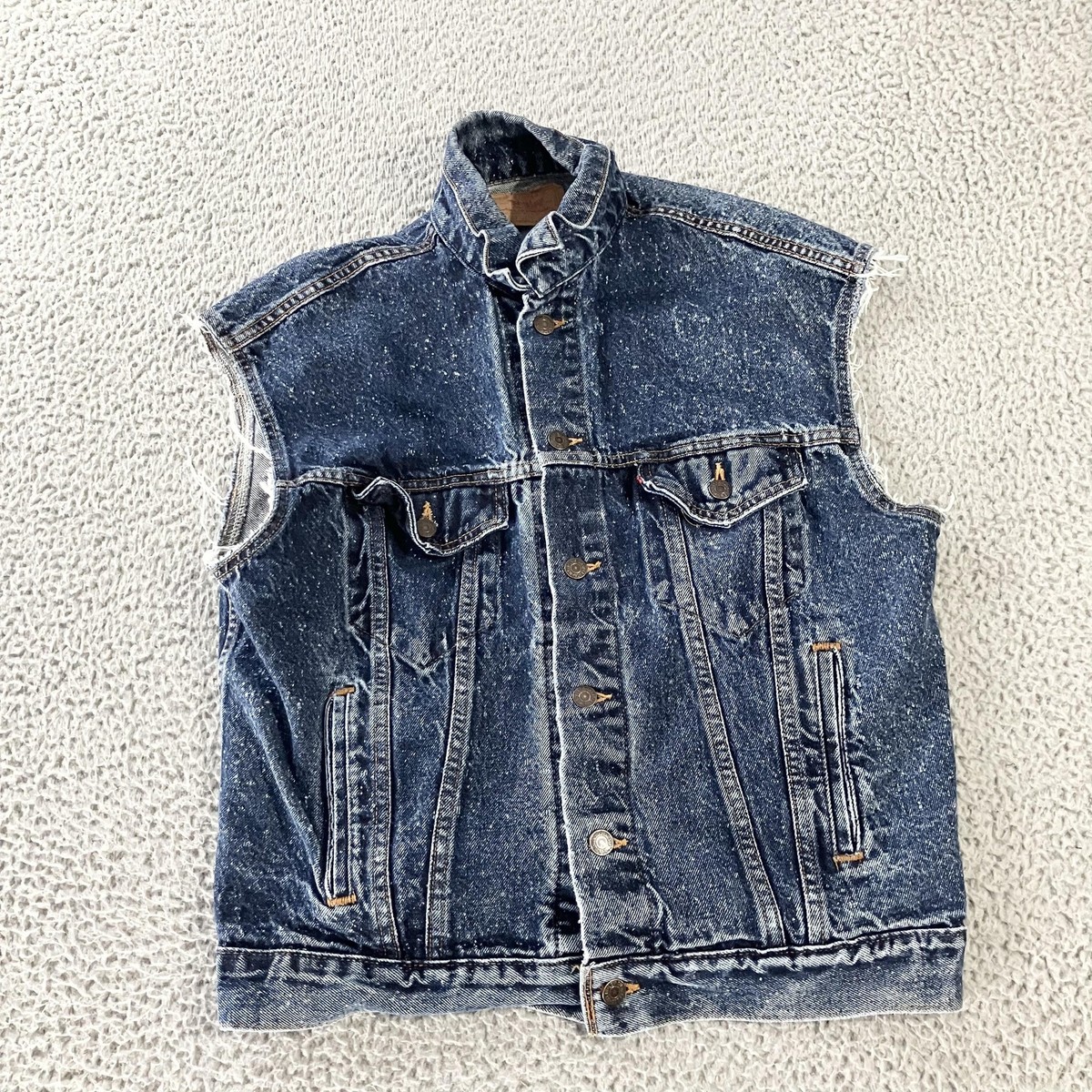 mens levi denim vest products for sale | eBay