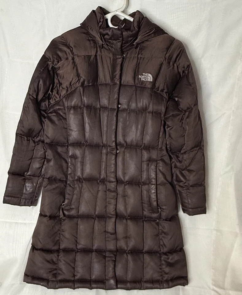 Chaqueta The North Face Niñas L Plumón de Ganso Negro 550 Acolchada Puffer Forrada con Cremallera Foto 1 de 4