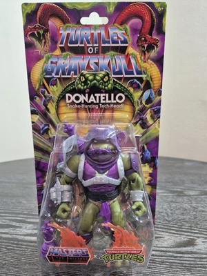 Figura sellada MOTU x TMNT Turtles of Grayskull Donatello Tech-Head Foto 1 de 4