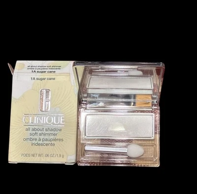 NIB Clinique All About Shadow Soft Shimmer 1A Sugar Cane .06 Oz - Image 1 of 4