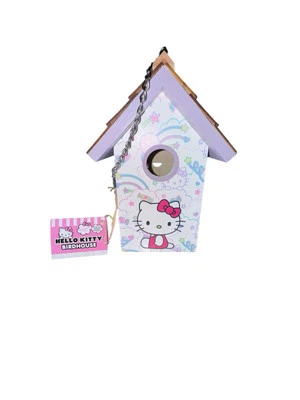 NUEVO Sanrio: Hello Kitty And Friends Birdhouse Rosa Amarillo VIRAL Para Uso Exterior Foto 1 de 4