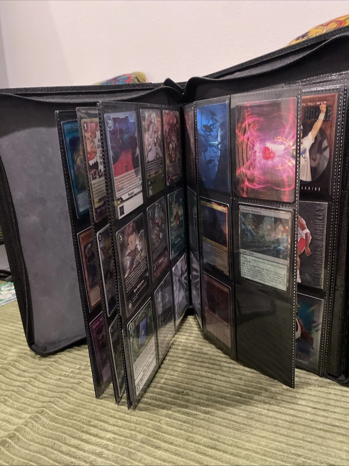 213 Cards In One Binder. Mix Of Yugioh, One Piece, Digimon, Magic, Sports. - Image 1 of 4