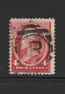 ESTADOS UNIDOS SCOTT 215 USADO FINO - EMISIÓN DE BILLETES CARMINE 1888 4c (L5) - Imagen 1 de 2