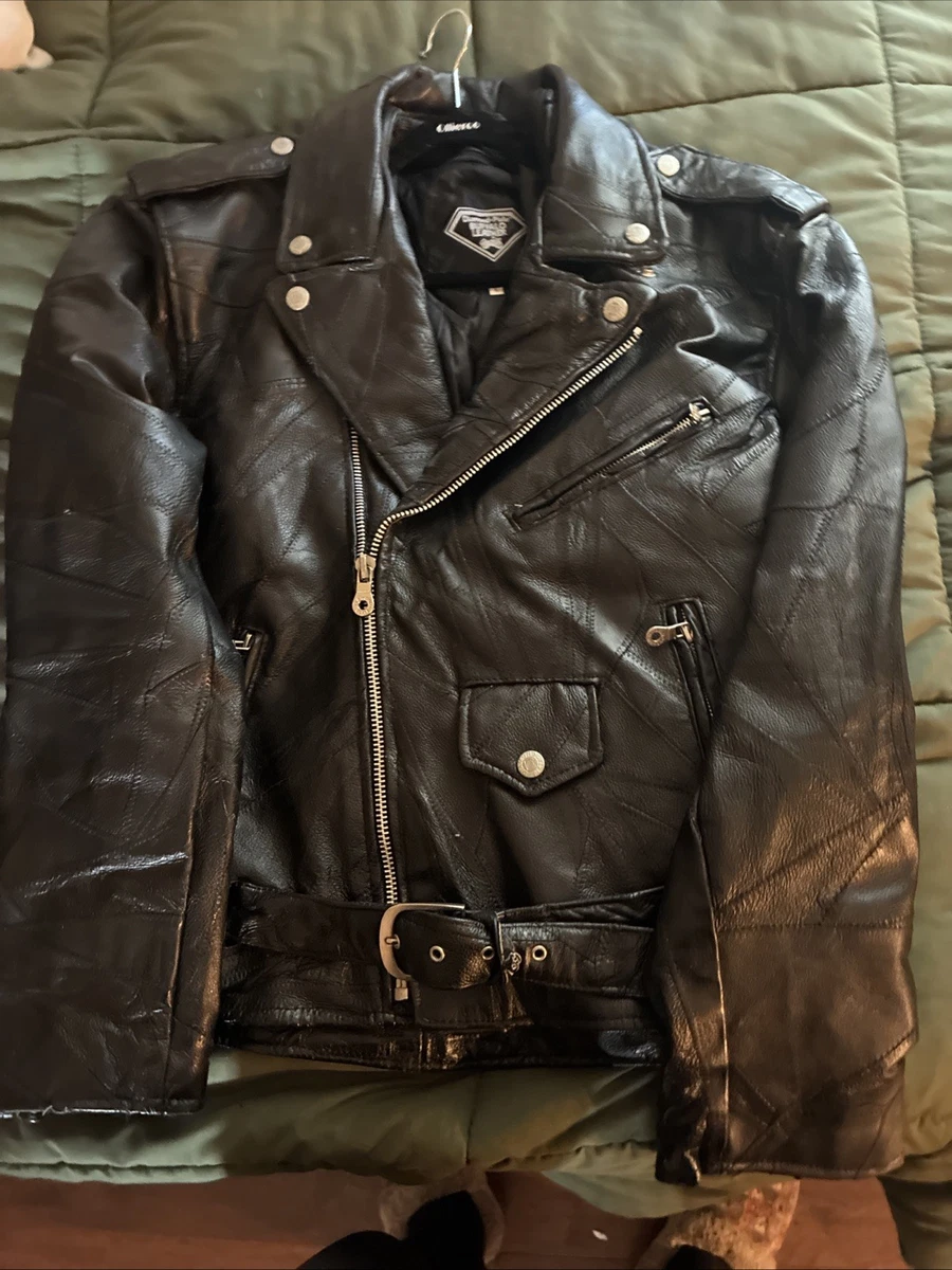 diamond leather jacket products for sale | eBay