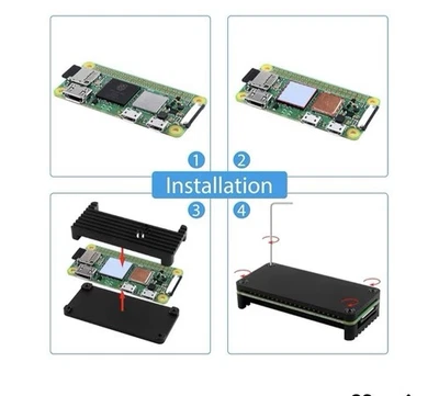 Raspberry Pi Zero W With Header. And Heat Sink Case - Image 1 of 4