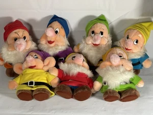 Vintage Disney Sieben Zwerge Plüsch 7er Set - Bild 1 von 11